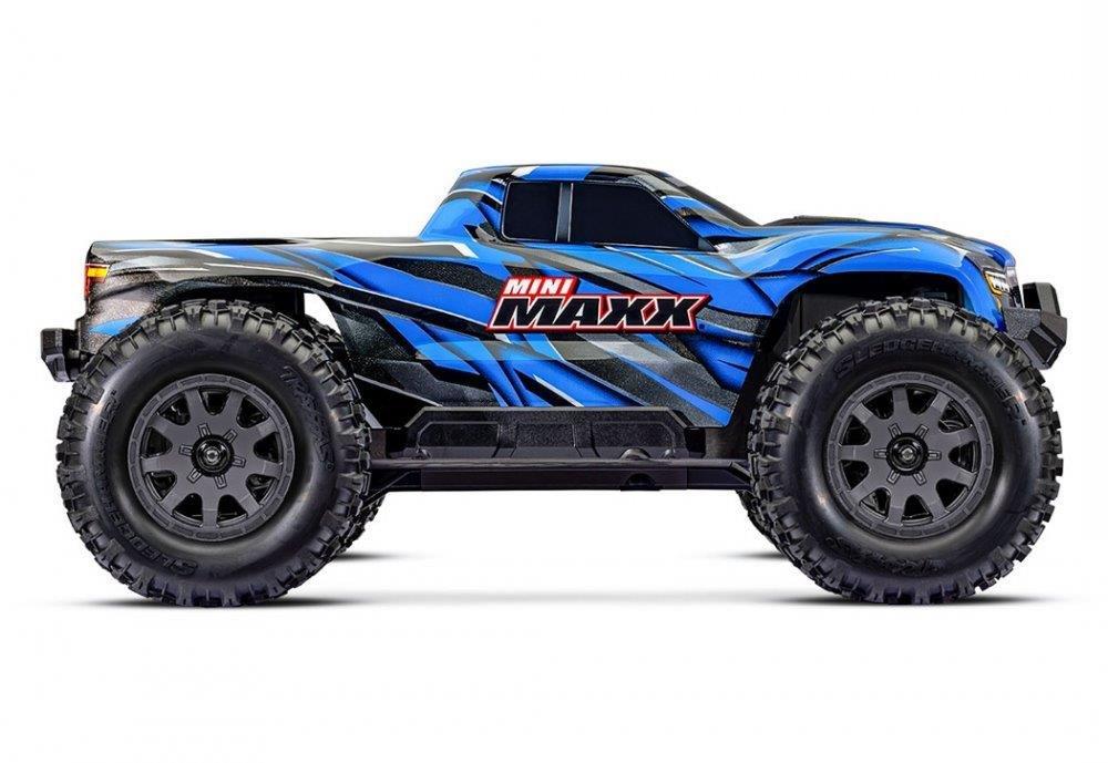 Traxxas Mini MAXX RTR TQ BL-2s Blå - USB-C Laddare / 2s LiPo - 2