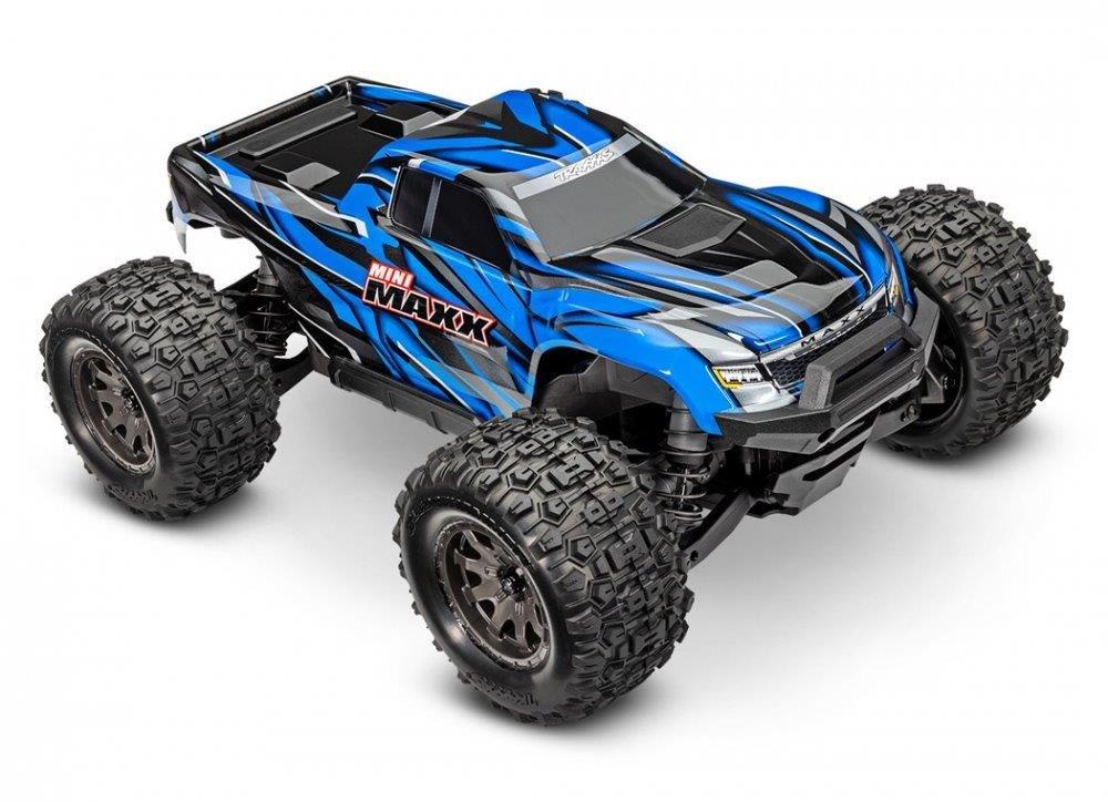 Traxxas Mini MAXX RTR TQ BL-2s Blå - USB-C Laddare / 2s LiPo - 16
