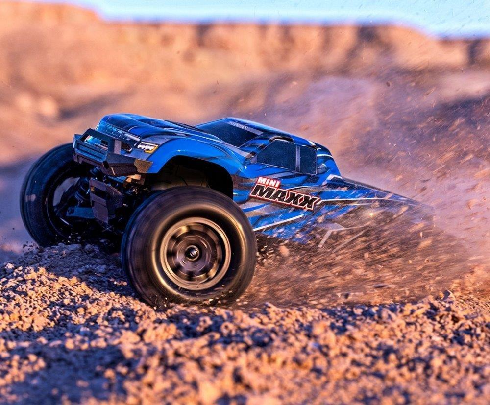 Traxxas Mini MAXX RTR TQ BL-2s Blå - USB-C Laddare / 2s LiPo - 8
