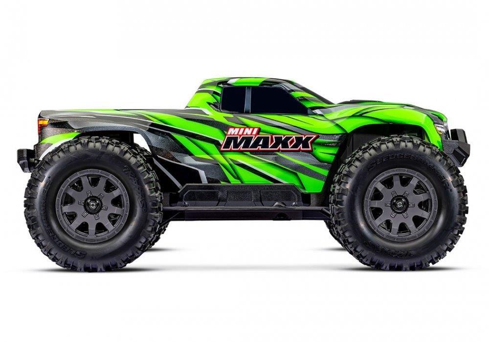 Traxxas Mini MAXX RTR TQ BL-2s Grön - USB-C Laddare / 2s LiPo - 3