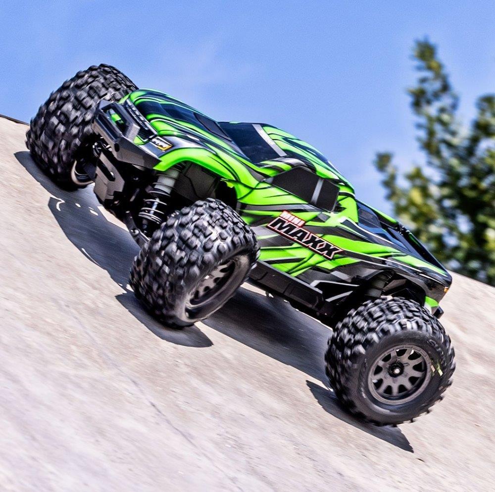 Traxxas Mini MAXX RTR TQ BL-2s Grön - USB-C Laddare / 2s LiPo - 9