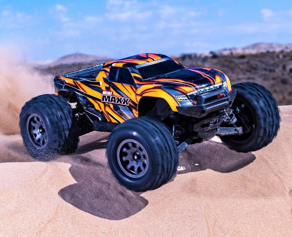 Traxxas Mini MAXX RTR TQ BL-2s Orange - USB-C Laddare / 2s LiPo - 4