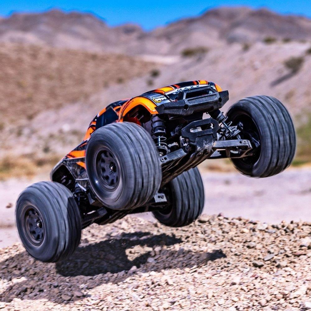 Traxxas Mini MAXX RTR TQ BL-2s Orange - USB-C Laddare / 2s LiPo - 6