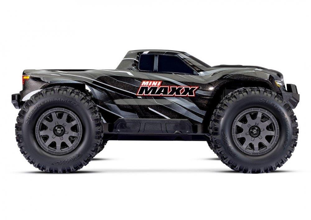 Traxxas Mini MAXX RTR TQ BL-2s Svart - USB-C Laddare / 2s LiPo - 3