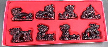 Feng Shui Drake Set, 8stycken 