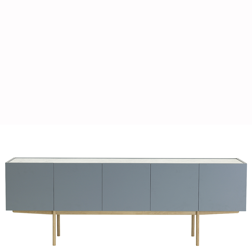 Luc Deluxe Sidobord 200 cm (5 dörrar) - Asplund