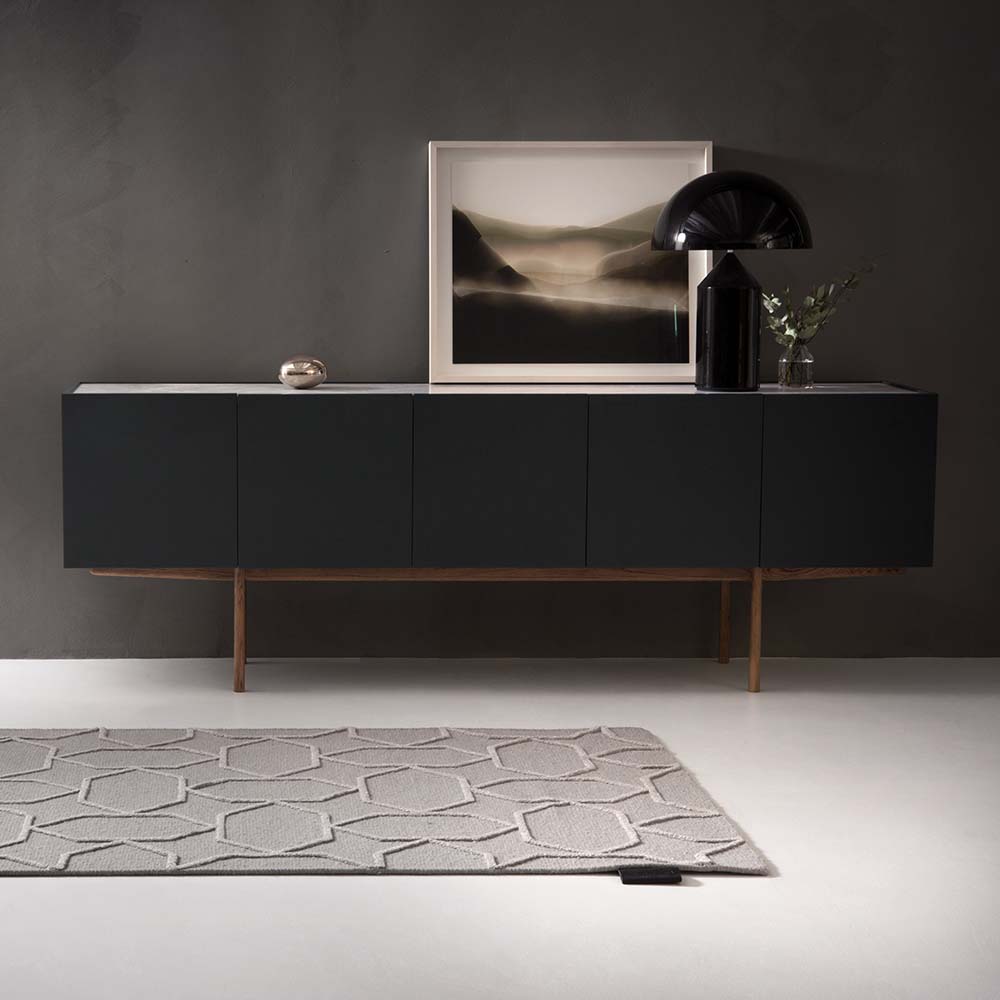 Luc Deluxe Sidobord 200 cm (5 dörrar) - Asplund - 2