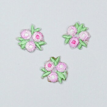 Liten Rosa Blomma strykmärke
