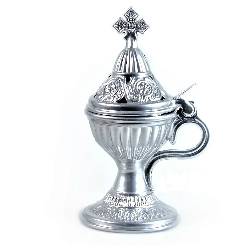 Hållare till rökelse silver, metall