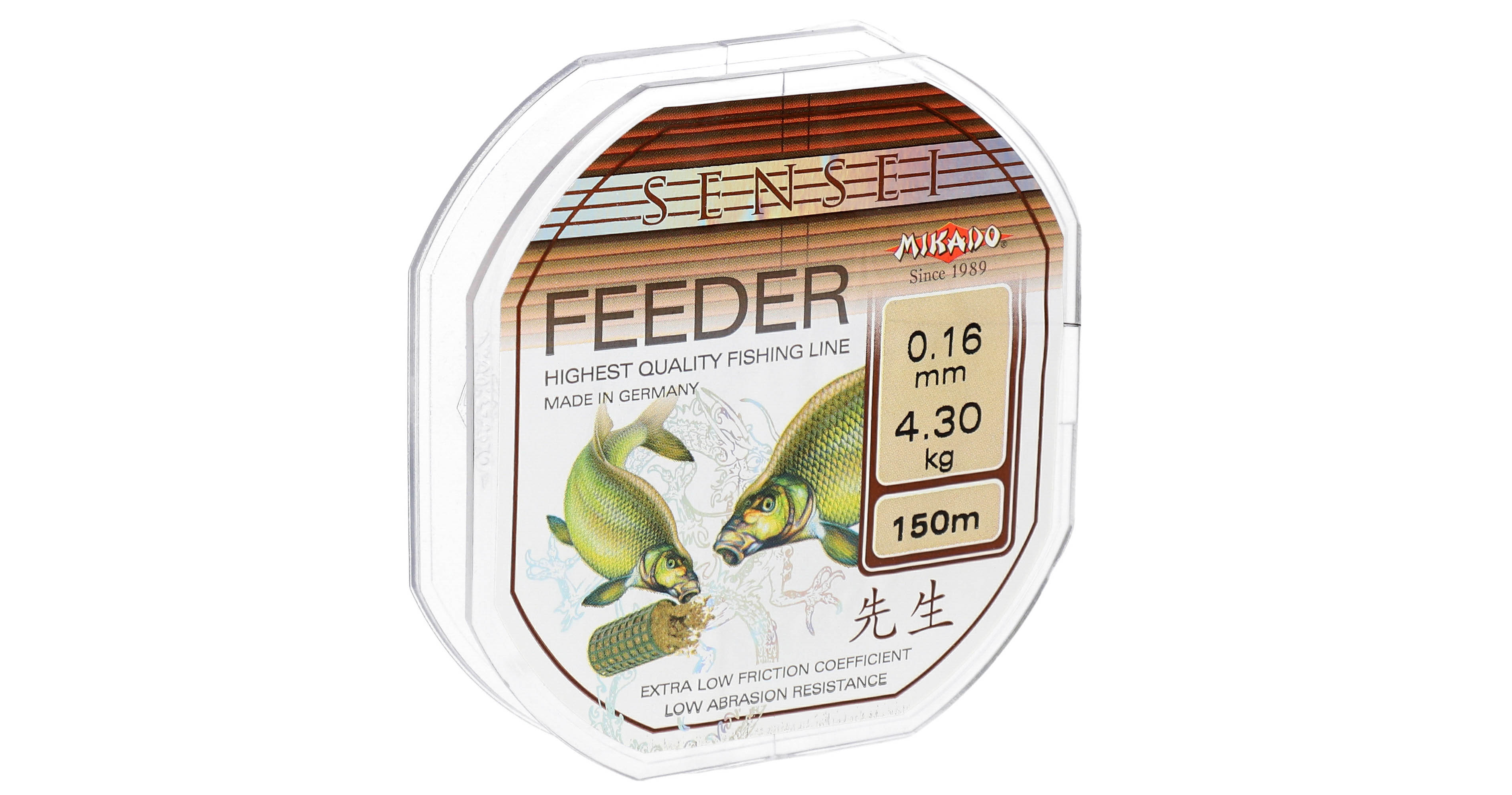 MIKADO LINE - SENSEI FEEDER - 150M BLACK MONOFILAMENT - 2