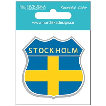 Sticker Shield Stockholm 5,5 cm