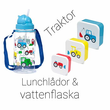 Paket Lunchlåda och Vattenflaska Traktor