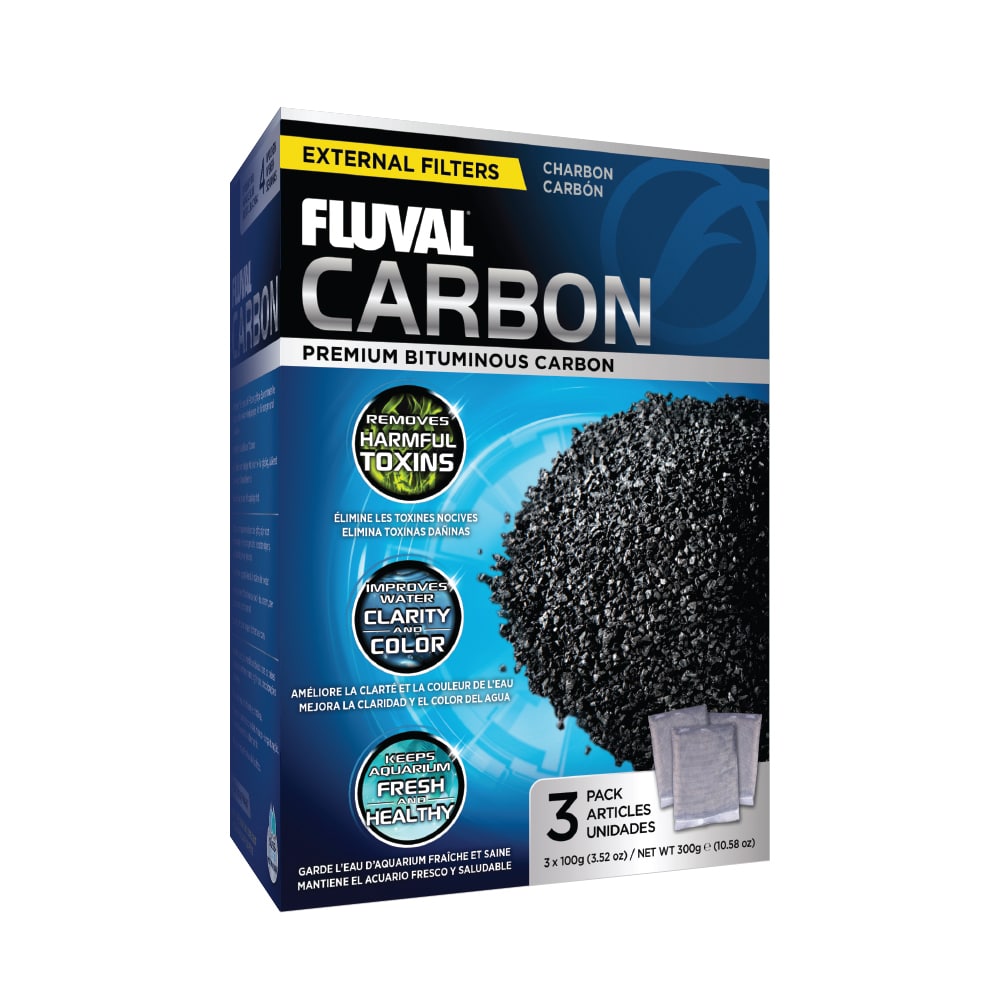 Fluval Aktivt Kol För Fluval Ytterfilter 3X100g 