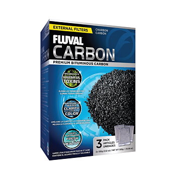 Fluval Aktivt Kol För Fluval Ytterfilter 3X100g 