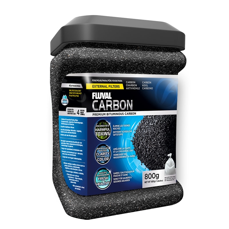 Fluval Aktivt Kol För Fluval Ytterfilter 800g 