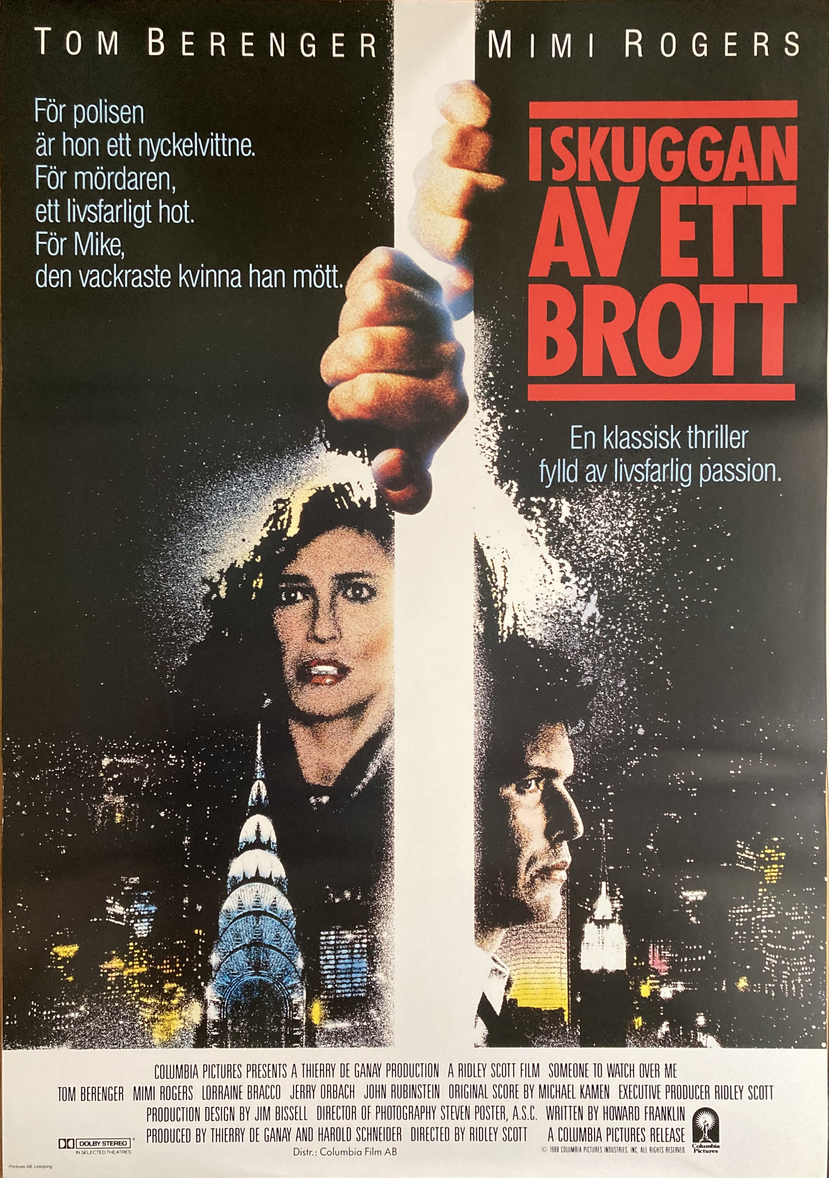 SOMEONE TO WATCH OVER ME (1987)