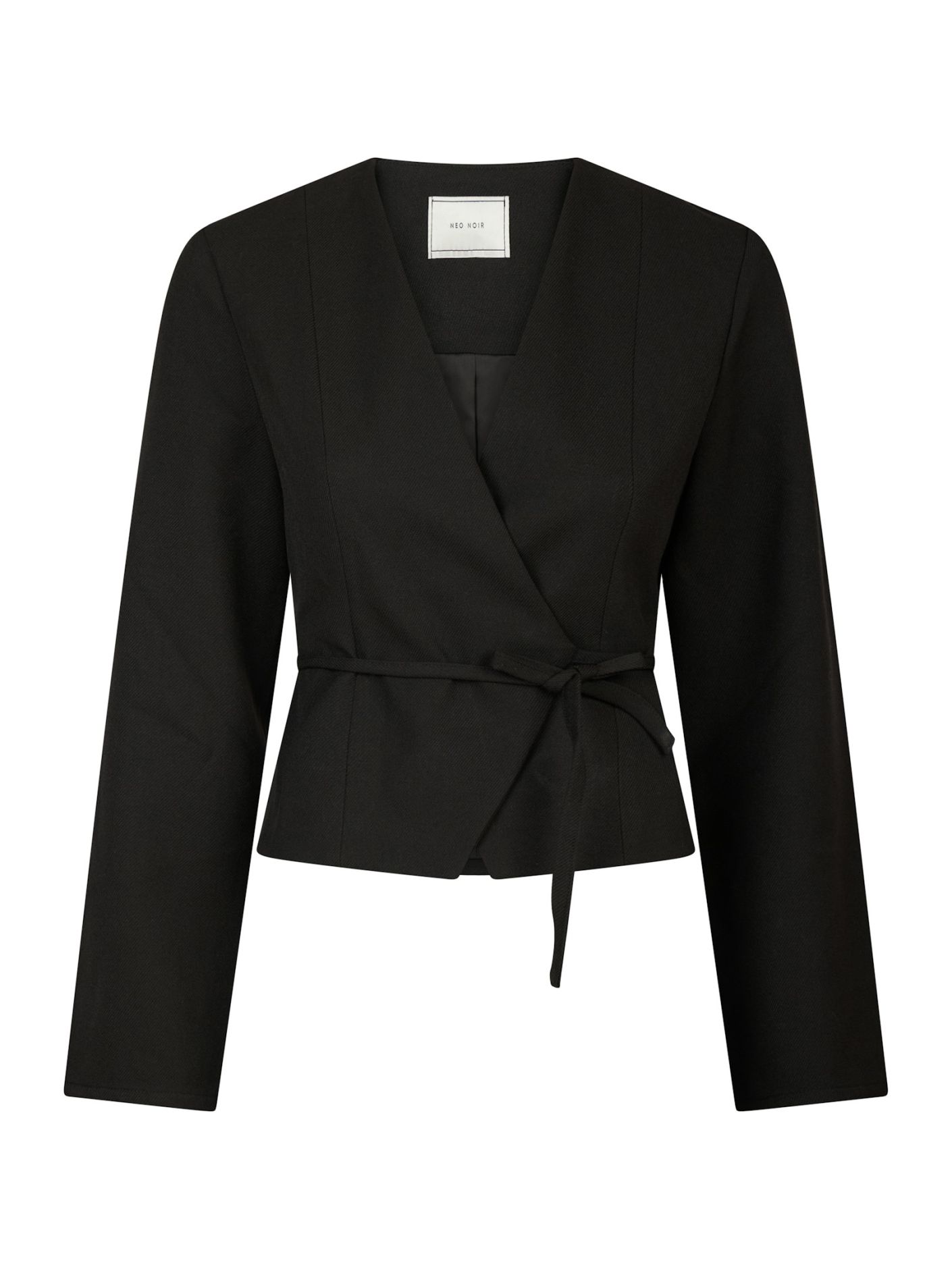 Neo Noir  - Simmi Wrap Blouse Black - 5