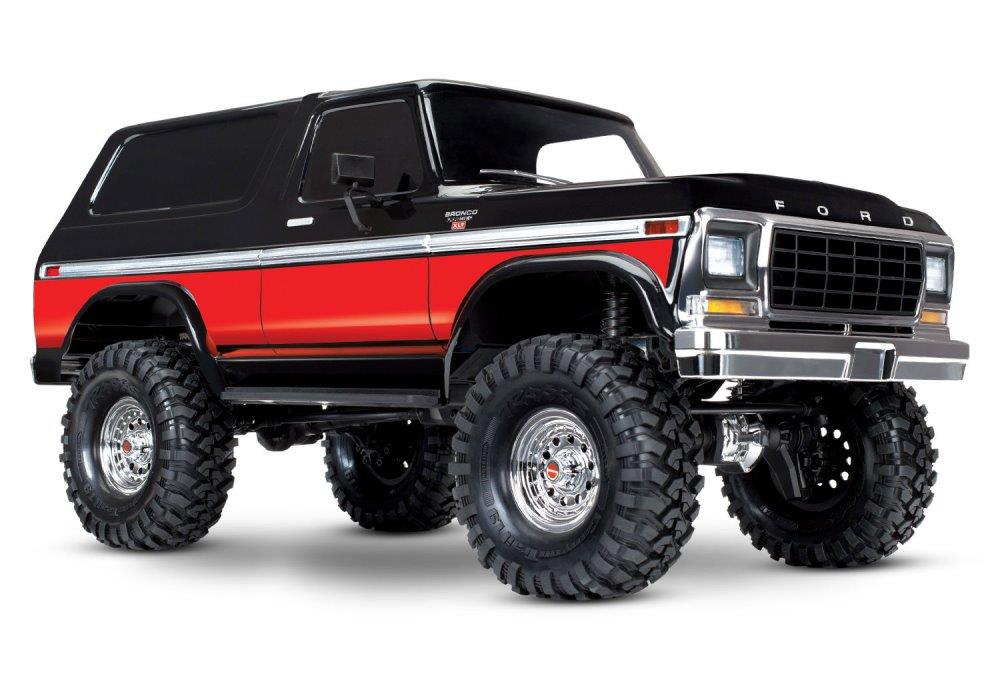 Traxxas TRX-4 Ford Bronco Ranger XLT Crawler RTR Clipless Röd