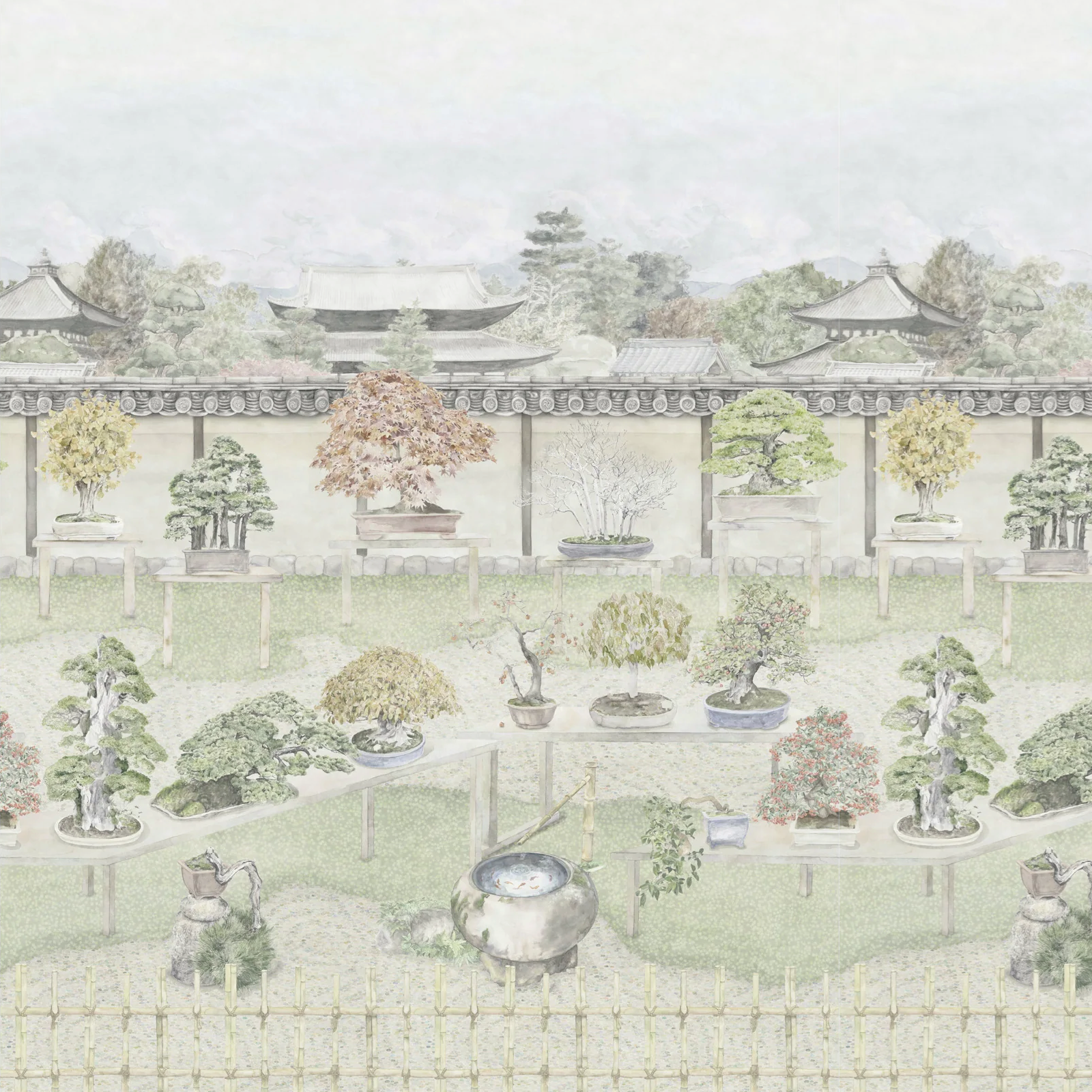 TAPET BONSAI GARDEN, POWDER