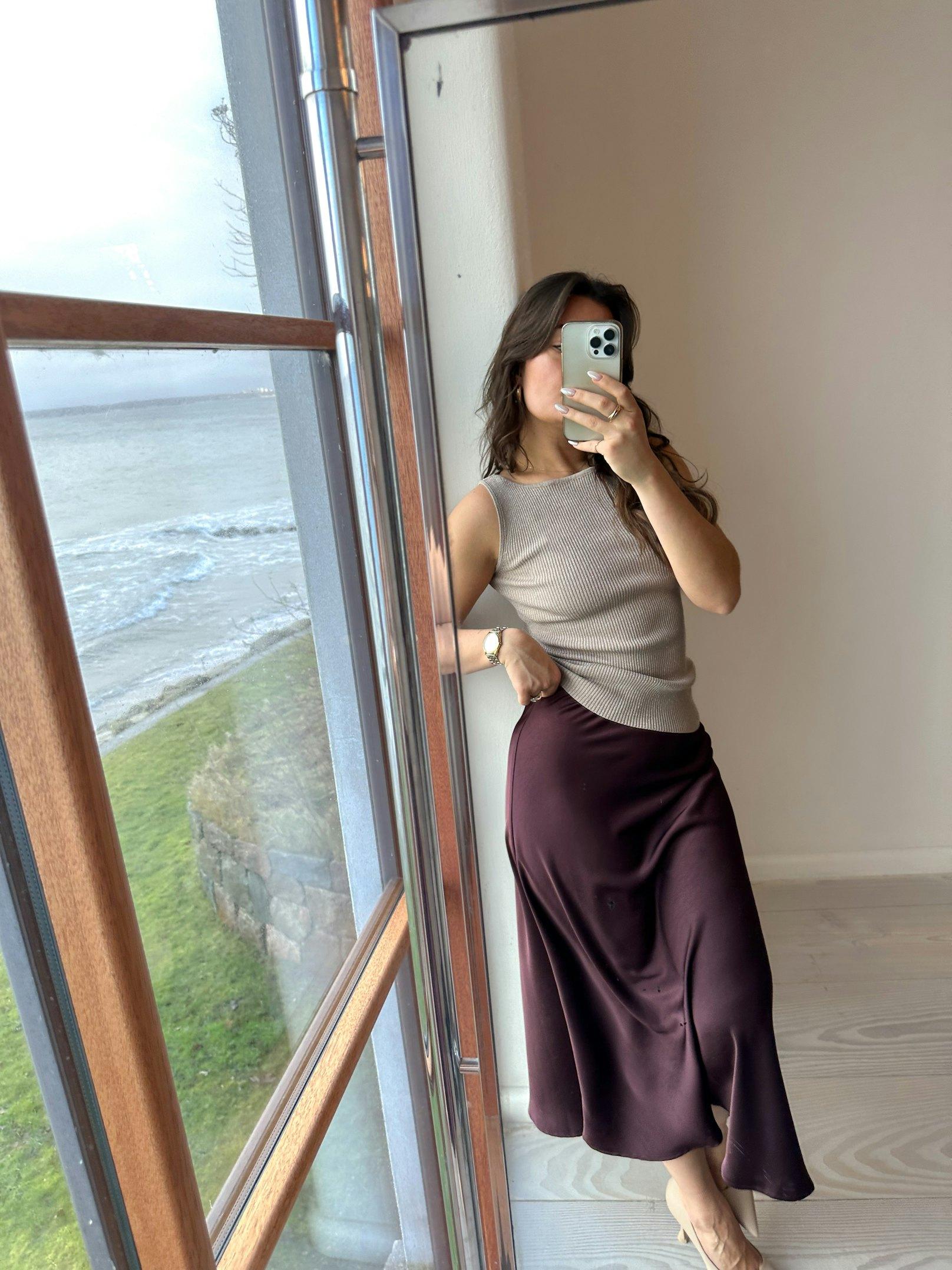 Bovary Skirt Burgundy - 5