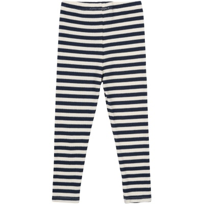Fro Uni Rib Leggings Mood Indigo Striped - 2