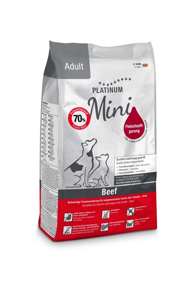 Platinum MINI Adult Beef+Potato 900 g
