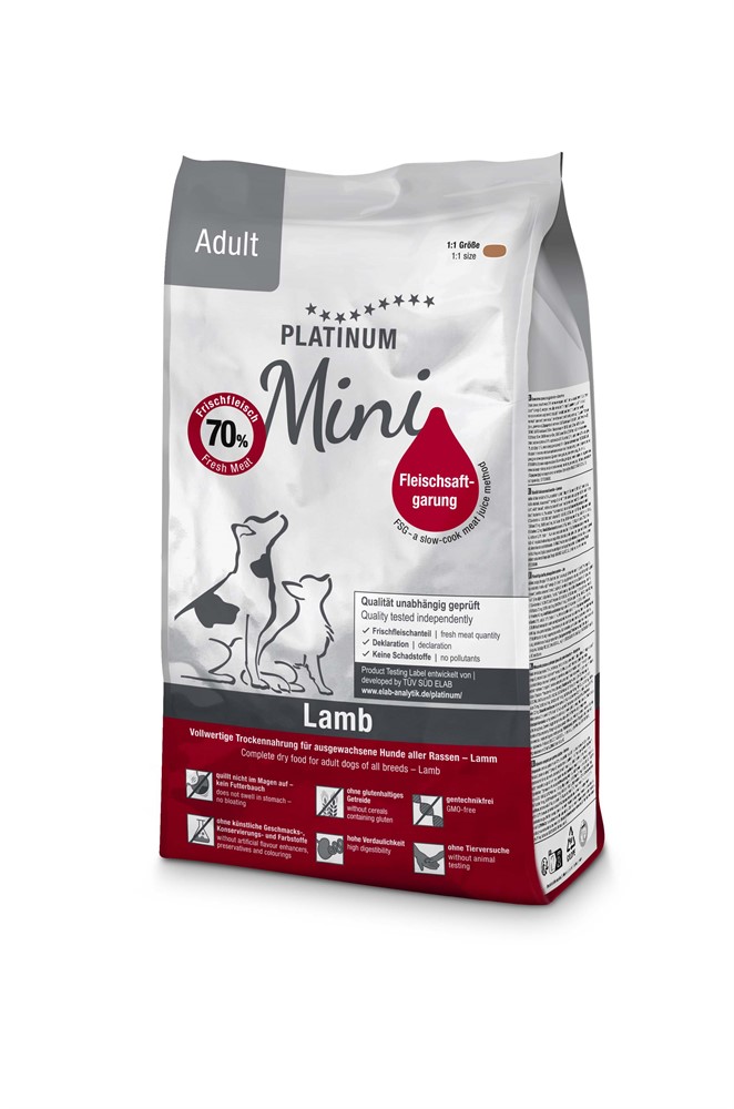 Platinum MINI Adult Lamb+Rice 900 g