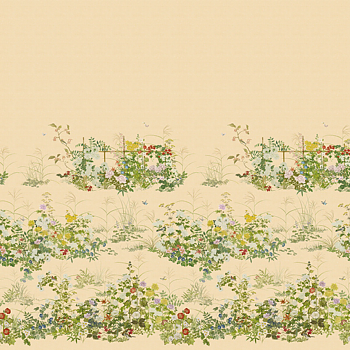TAPET SCENIC FLORA JAPANESE PAPERWEAVE, gold