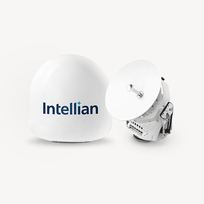 Intellian v45C incl. NJRC 6W BUC & PLL LNB 45cm Ku-band VSAT