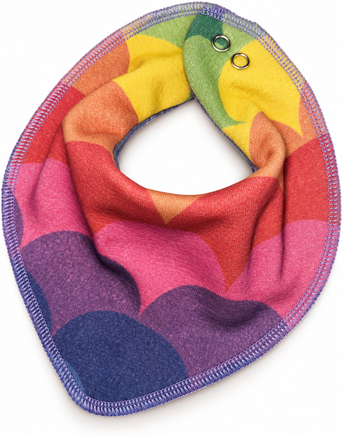 Dregelscarf i 100 % ull Reuse – regnbåge | One size