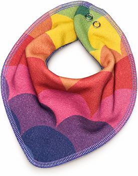 Dregelscarf i 100 % ull Reuse – regnbåge | One size