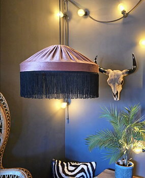 Taklampa Frans 50 - Dusty Rose/Svart