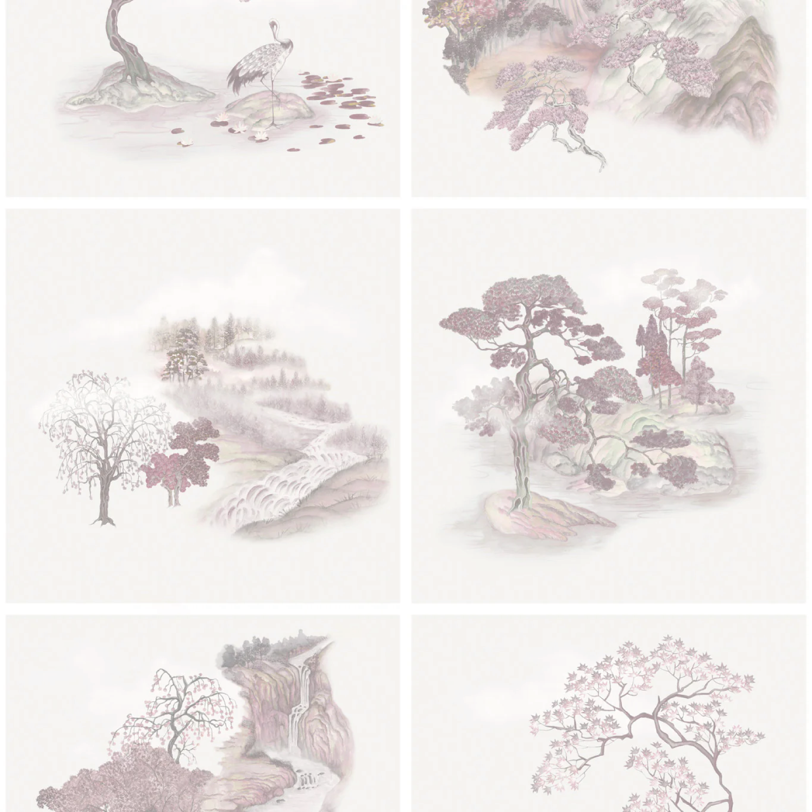 TAPET TILE TOILE, Pink