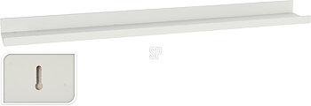 Vägghylla vit 77x10x4cm