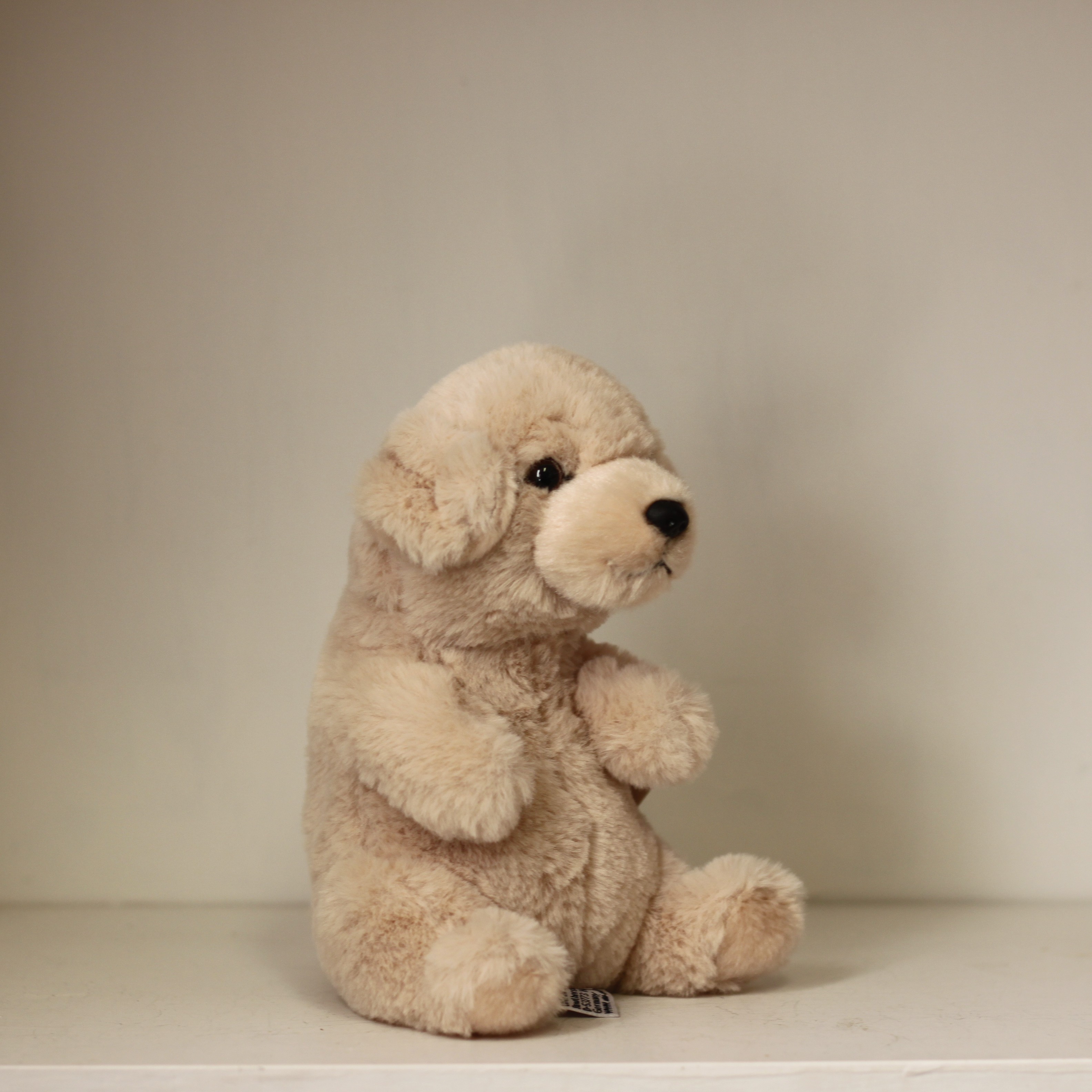 Hund beige 17 cm