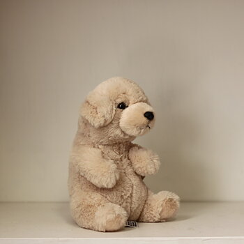Hund beige 17 cm