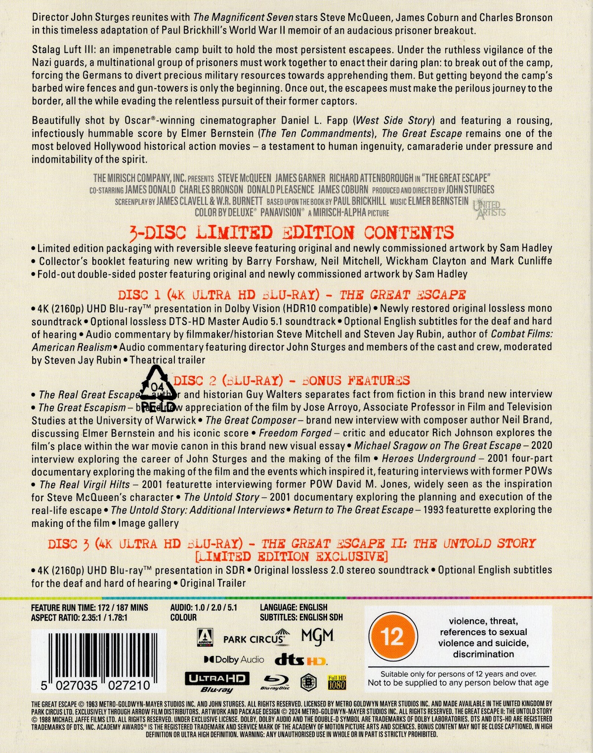 The Great Escape (Limited Edition) (ej svensk text) (4K Ultra HD) - 2