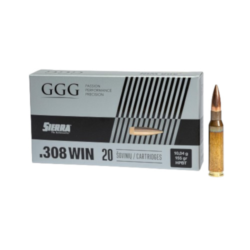 GGG Ammo .308 Win HPBT Sierra Matchking  20/ask