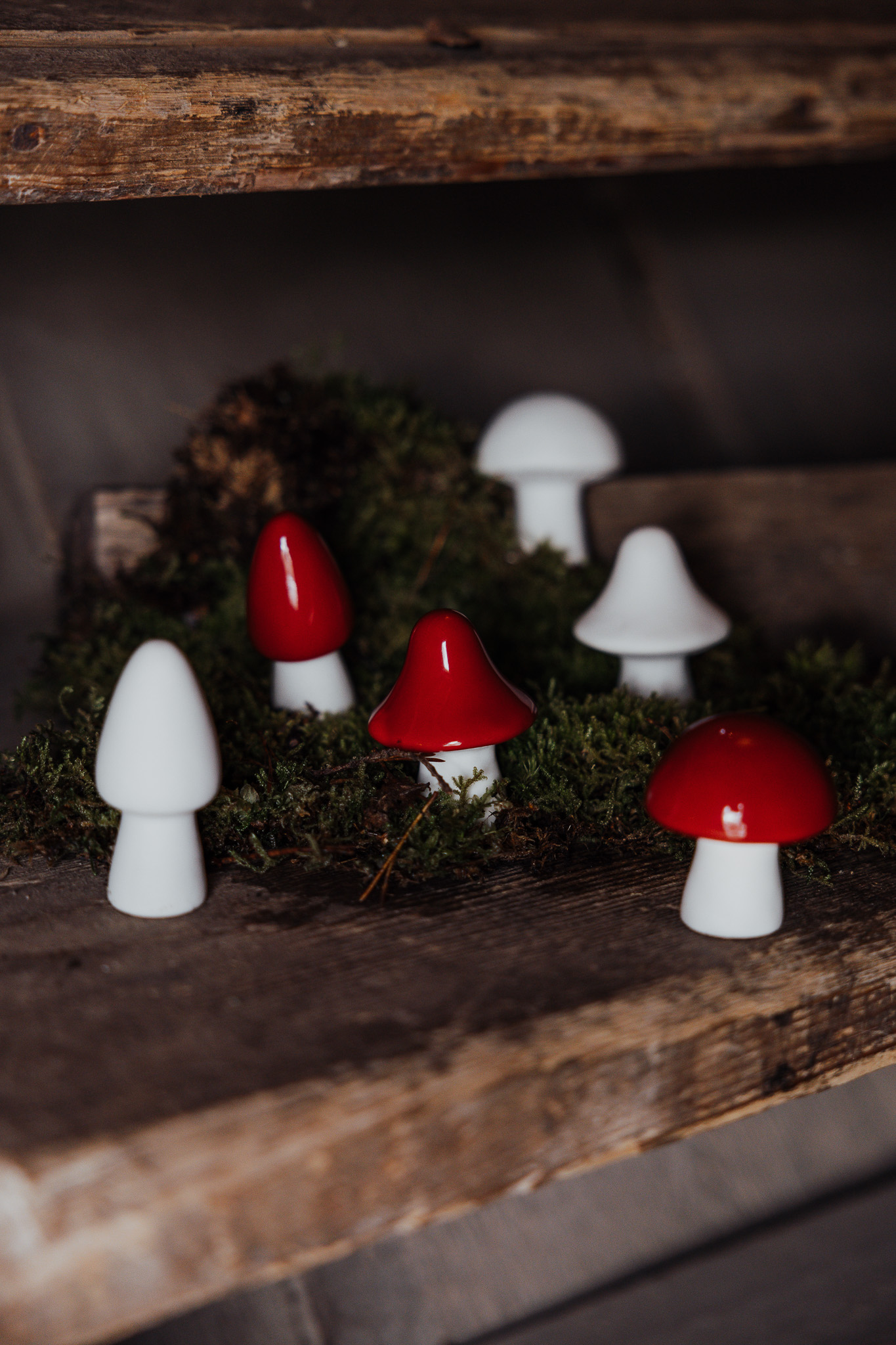 Bohult Mushroom - Ceramic - Red - 3x6 cm - 4