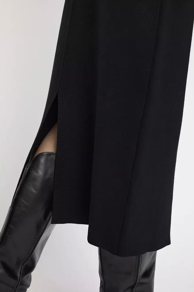 Soft Rebels - Henrietta Slit Skirt Black - 5