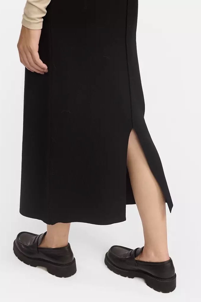 Soft Rebels - Henrietta Slit Skirt Black - 4