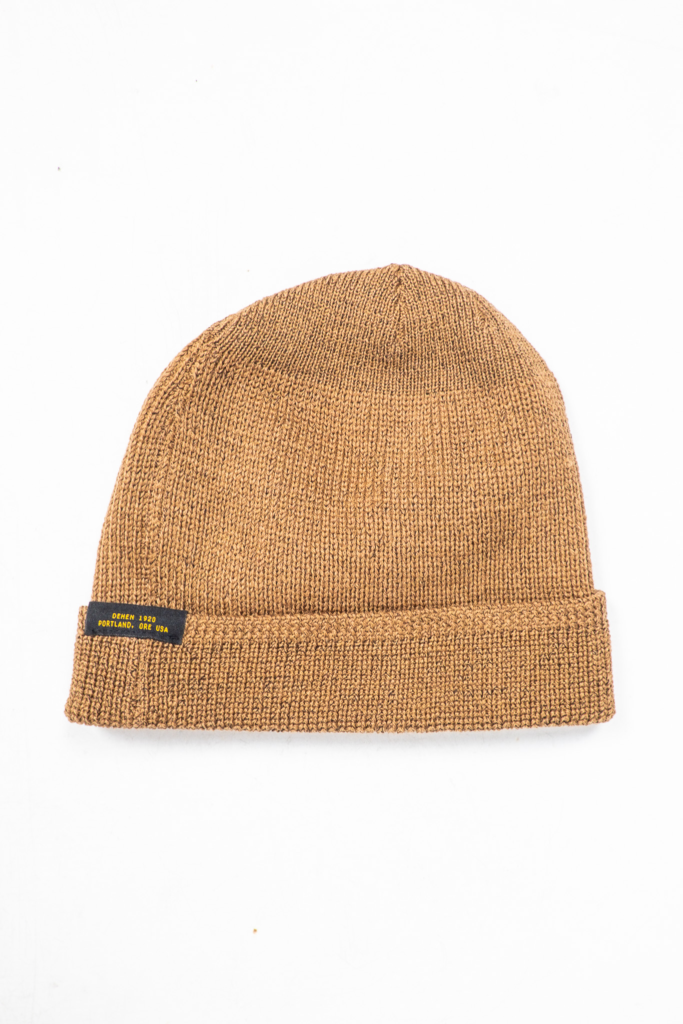 Dehen 1920 - Wool Knit Watch Cap Dark Tan - 5