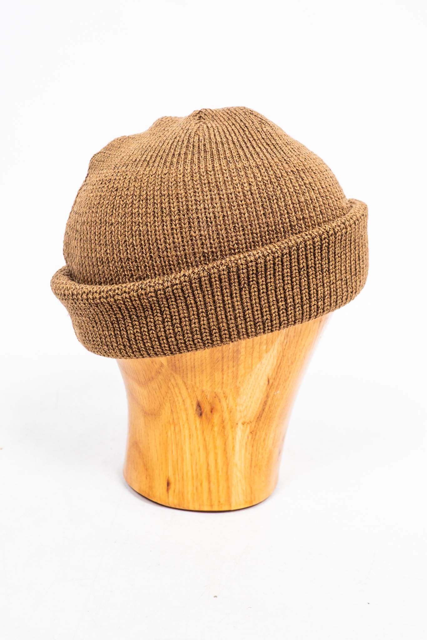 Dehen 1920 - Wool Knit Watch Cap Dark Tan - 3
