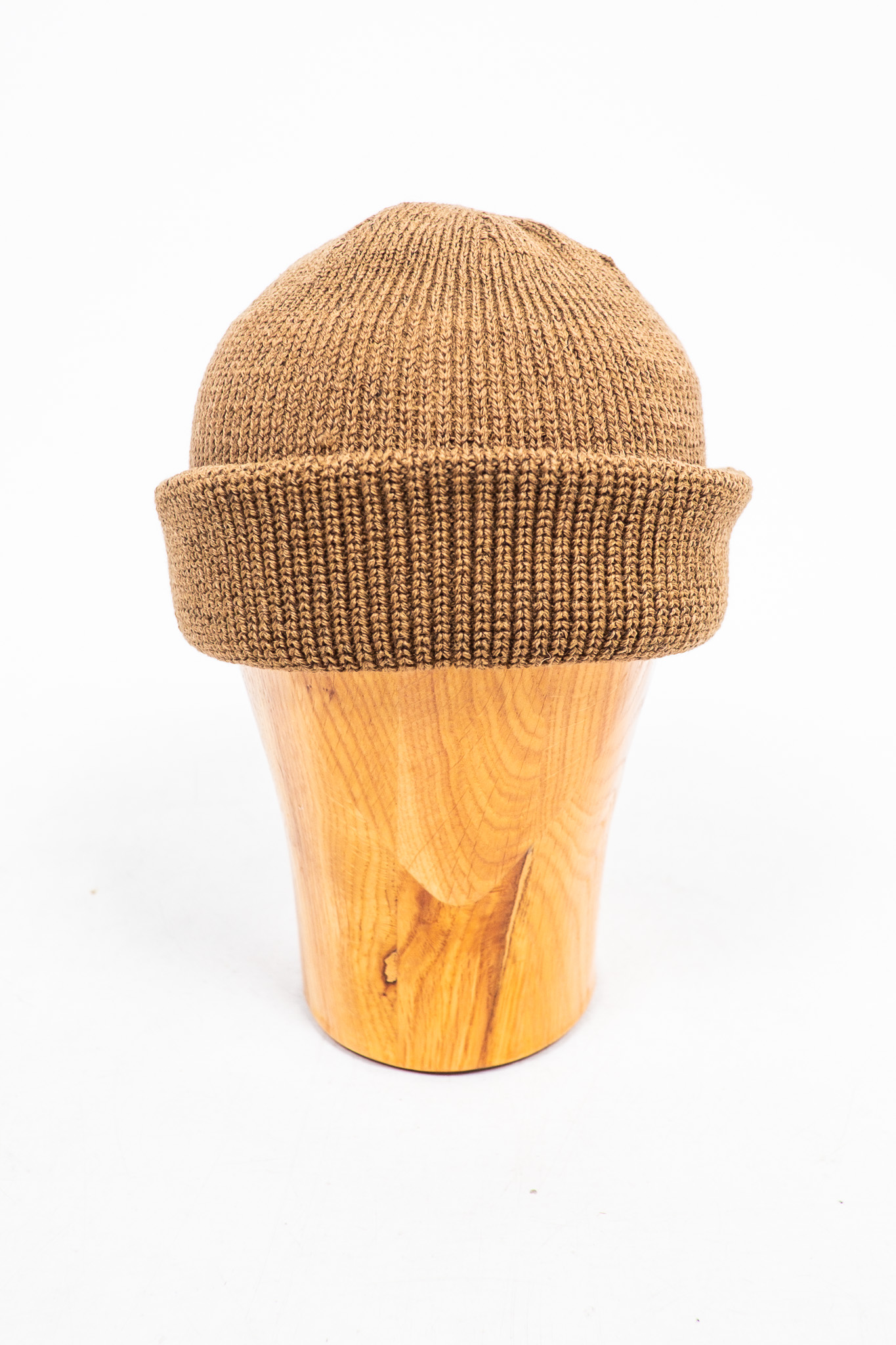 Dehen 1920 - Wool Knit Watch Cap Dark Tan - 2
