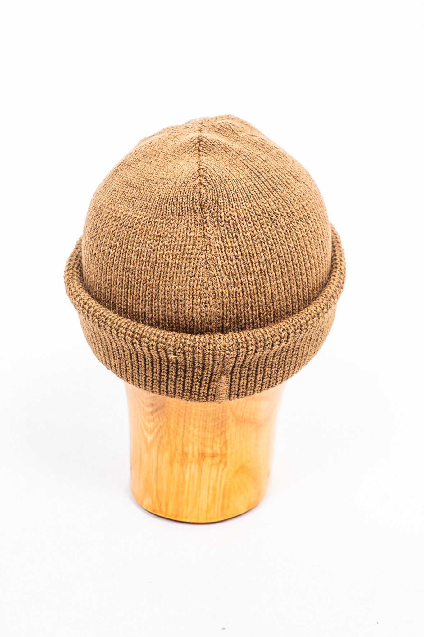 Dehen 1920 - Wool Knit Watch Cap Dark Tan - 4