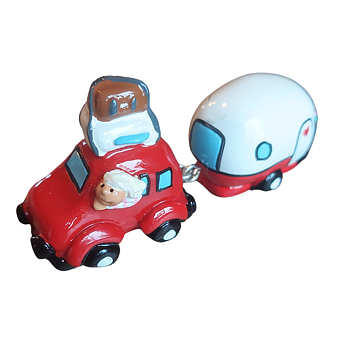 Bil med Husvagn - Design Camilla Ståhl