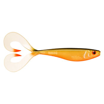 Rapala Soft Olio UV är en 18cm lång twintail jigg för gäddfiske. Även grym jigg för hälleflundrafisket. scaled roach