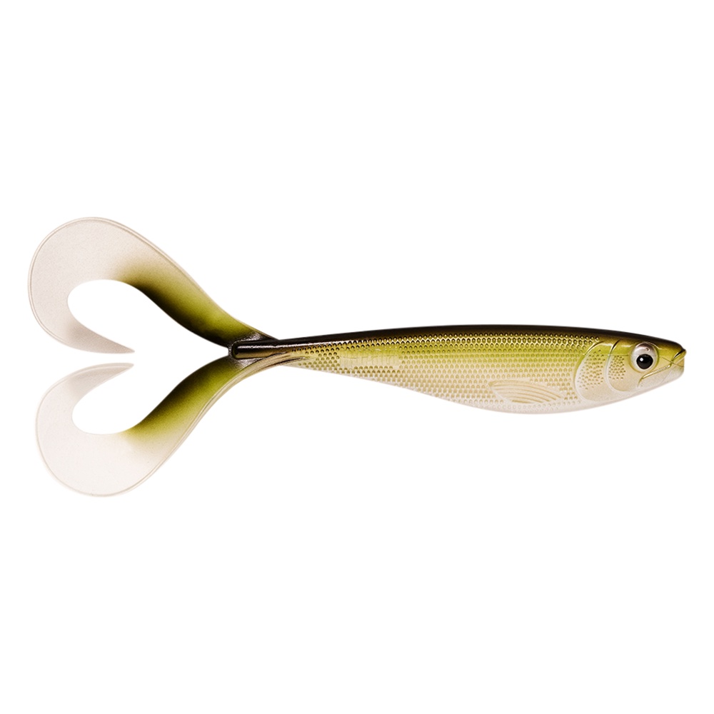 Rapala Soft Olio UV är en 18cm lång twintail jigg för gäddfiske. Även grym jigg för hälleflundrafisket. minnow