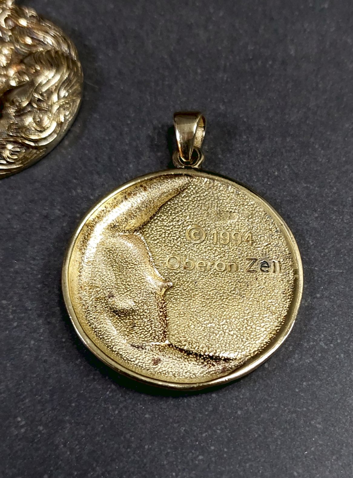 Mån Gudinna Guld /Silver Hängen  ( Moon Goddess)  Magikern Oberon Zell Design  - 3