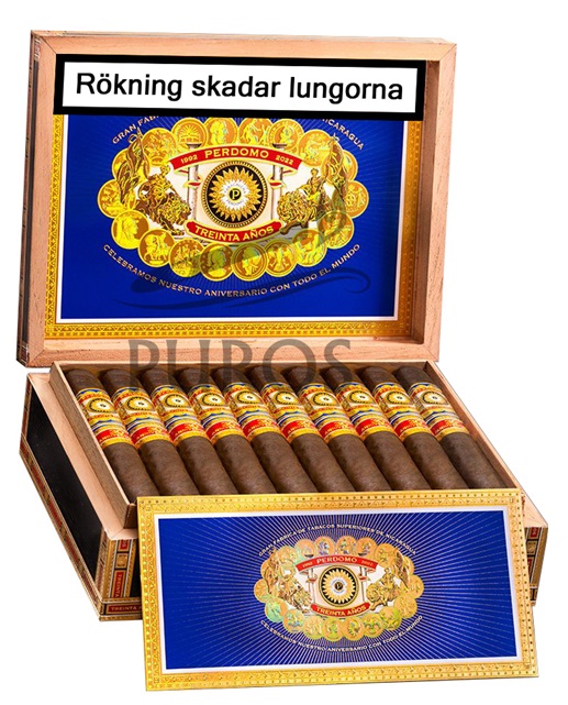 Perdomo 30th Anniversary Maduro Robusto Cigarrlåda 30-pack
